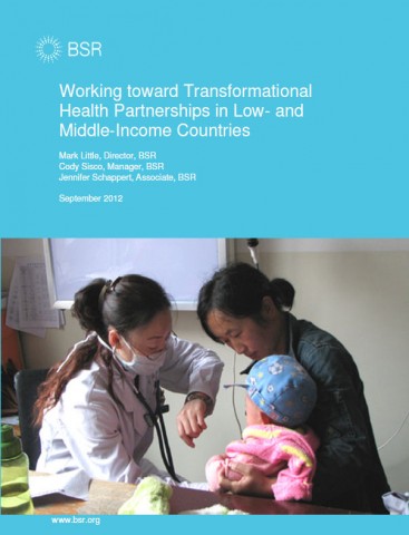 BSR report: Working toward transformational health partnerships in low- and middle-income countries