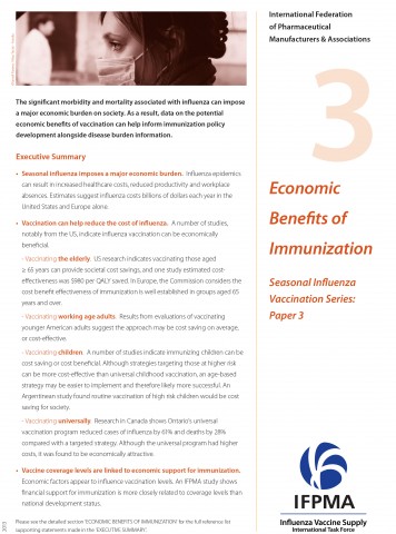 Fact sheet 3: Economic benefits of immunization