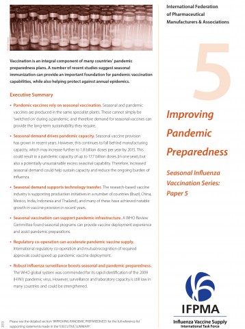 Fact sheet 5: Improving pandemic preparedness