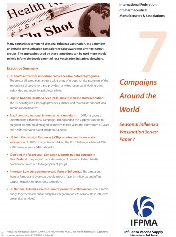 Fact sheet 7: Campaigns around the world