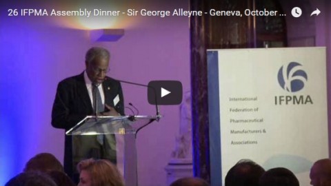 26 IFPMA assembly dinner - Sir George Alleyne - Geneva