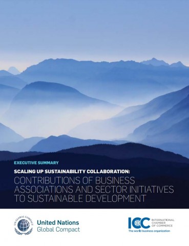 UN global compact – International Chamber of Commerce: “Scaling up sustainability collaboration”