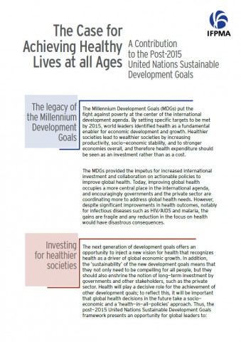The case for achieving healthy lives at all ages: A contribution to the post-2015 UN sustainable development goals