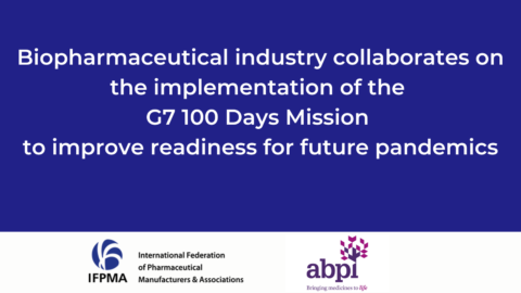 Biopharmaceutical industry collaborates on the implementation of the G7 100 Days Mission to improve readiness for future pandemics