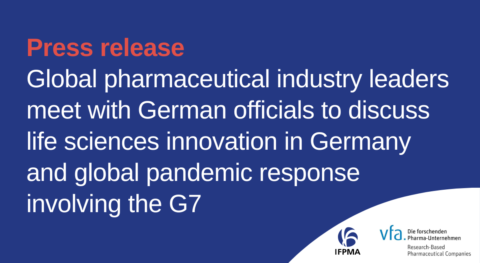 Global pharmaceutical industry leaders meet with German officials to discuss life sciences innovation in Germany and global pandemic response involving the G7
